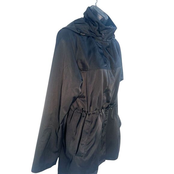 Theory hidden hood drawstring waist parka jacket sz‎ small/medium - Picture 2 of 7